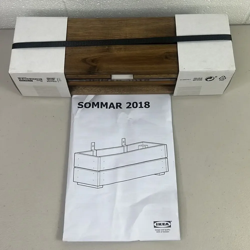 NIB IKEA Furniture & Home Living Wooden Flower Plank Box Arcadia Outdoor